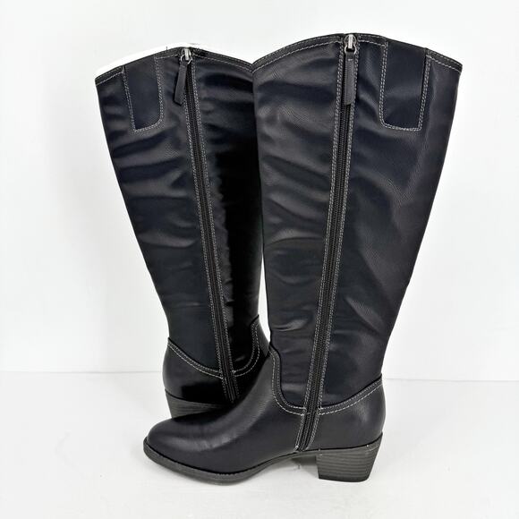 Naturalizer Womens SOUL Naturalizer Zoya Boots US 8 Wide Black Knee High NIB - Picture 8 of 12